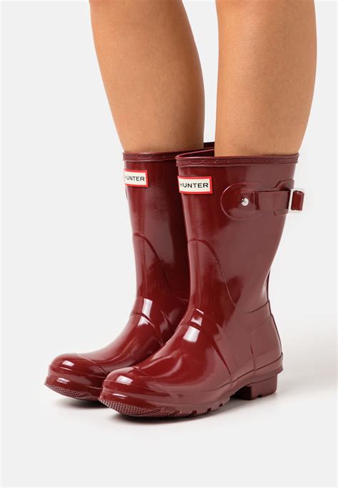Glossy Red Hunter Rain Boots
