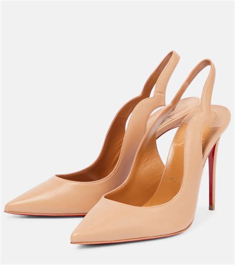 Nudes Hot Chick leather pumps in neutrals - Christian Louboutin | Mytheresa