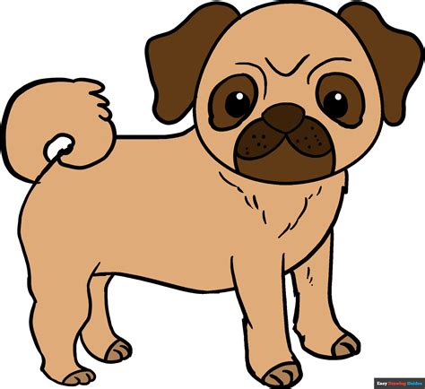 How to Draw a Pug - Really Easy Drawing Tutorial