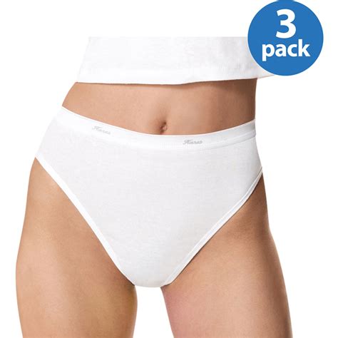 Hanes Women 3 Pack Hi-Cuts underwear - Walmart.com