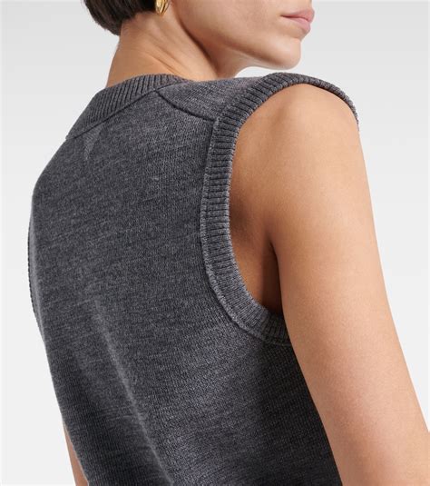 Wool sweater vest in grey - Bottega Veneta | Mytheresa