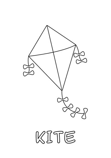 Kite Coloring Pages Free Printable