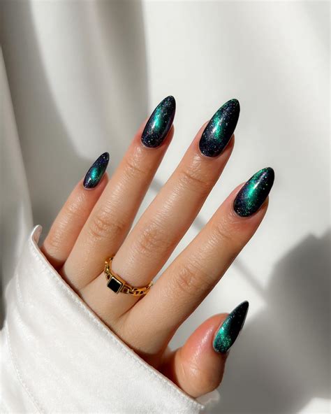 Get Edgy with 30 Green And Black Nail Designs in 2024