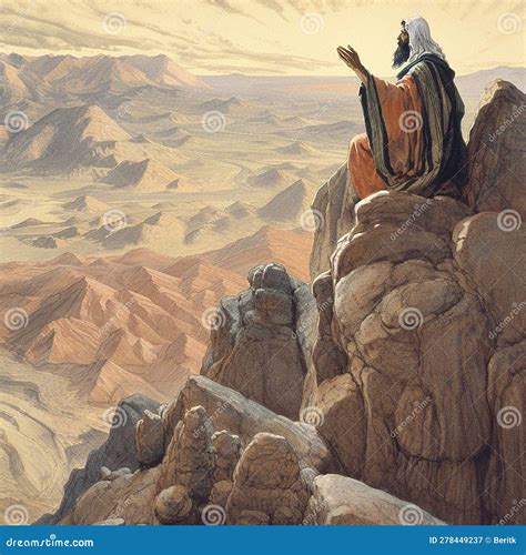 Moses Receiving the Ten Commandments at Mount Sinai, Religion and Faith ...