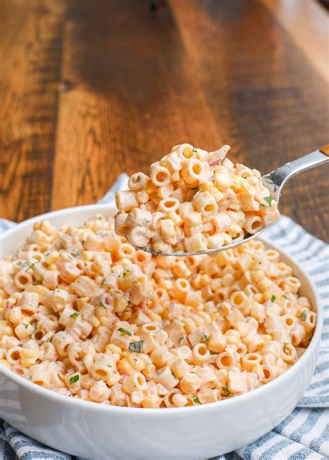 Street Corn Pasta Salad - Barefeet in the Kitchen