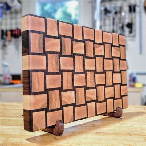 Downloadable Plans & Tutorial - Basket Weave End Grain Cutting Board ...
