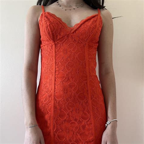 Women's Orange Dress | Depop