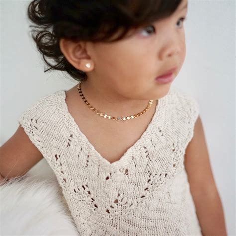 Baby Necklace - Kids Necklace in 14k Gold Fill - Kids Birthstone ...