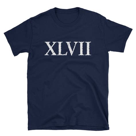 Roman Numeral 47 XLVII T-shirt - Etsy