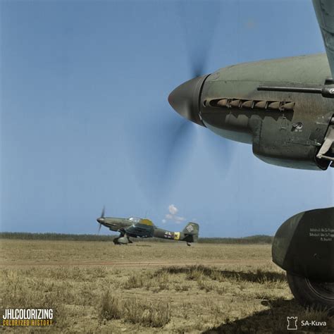 Junkers, JU 87 D-5 'Stuka' dive bombers at Immola airfield, June 28 ...
