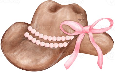 coquete vaqueira chapéu e Rosa fita arco aguarela | Vaqueiras, Vaqueira ...