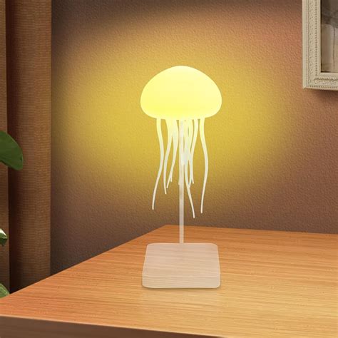 LED Jellyfish Lamp, RGB Gradient Jellyfish Bedside Lamp, LED Cute Jelly ...