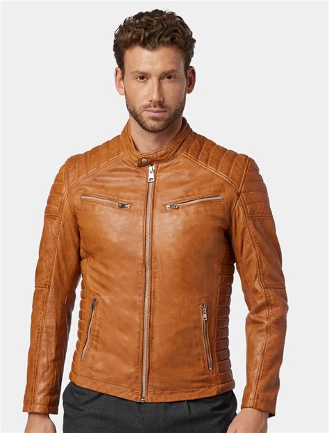 Mens Racer Jacket - Mens Leather Wear