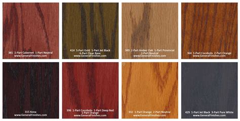 Hardwood Floor Stain Color Chart – Flooring Blog