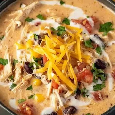Ultimate Crockpot Creamy Chicken Taco Soup That Warms Your Soul