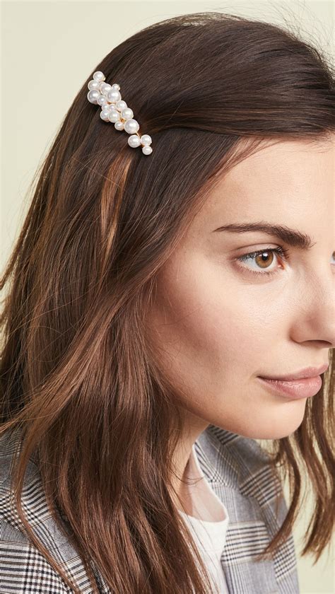 LELET NY Mattar Pearl Barrete | Long hair styles, Short hair styles ...