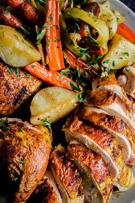 Middle Eastern Roast Chicken with Vegetables - A Beautiful Plate