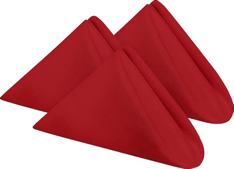 Amazon.com: Utopia Home Red Cloth Napkins (12 Pack, 20x20 Inches ...