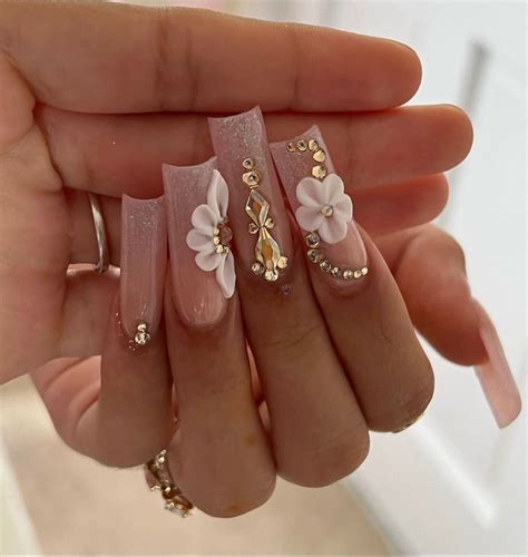 Pin by Otaquiii on Nails | Quinceanera nails, Long acrylic nails ...