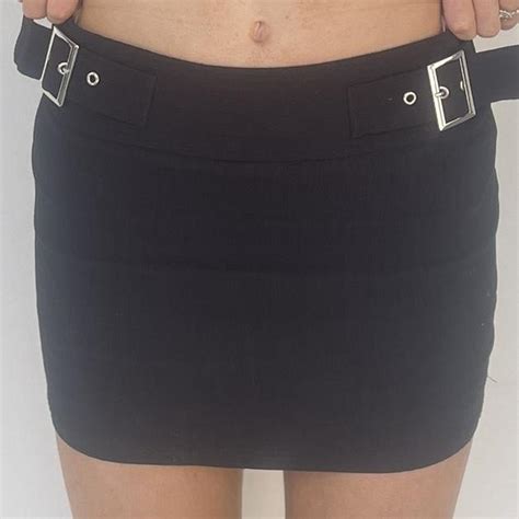 Urban Outfitters Women's Black Skirt | Depop