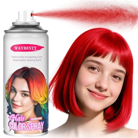Amazon.com : Temporary Hair Color Spray, Washable Red Hair Spray for ...