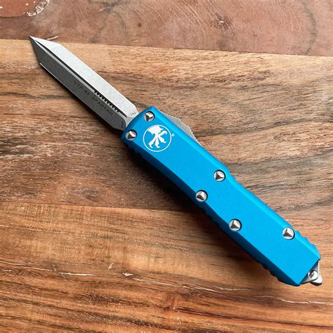 Microtech UTX-85 Spartan Blue Stonewash Standard 230-10BL | American ...