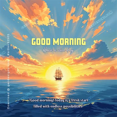 Inspiring Sunrise Good Morning Image with Motivational Quotes - GEC Designs