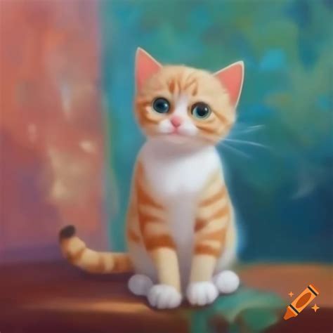 Monet painting a cat on Craiyon