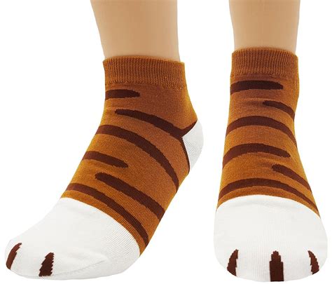 JJMax Women's Cute Kitty Cat Paws Socks with Paw Prints on Toes | Paws ...