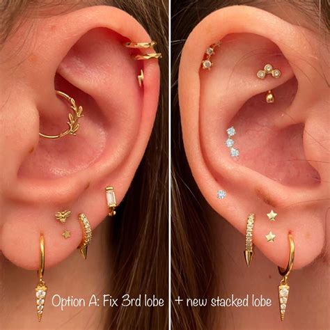 Help! Finishing/fixing lobe piercings : r/piercing