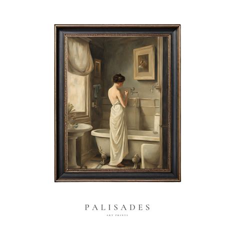 Antique Bathroom Wall Decor | Painting of a Woman | PRINTABLE Wall Art ...