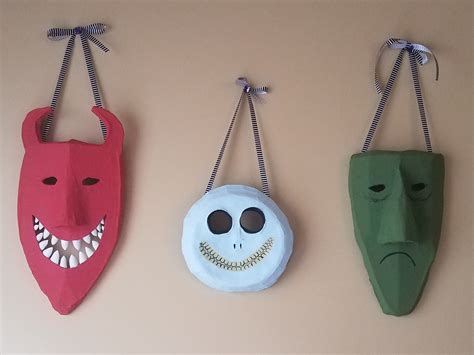 The Nightmare Before Christmas Lock Shock And Barrel Masks
