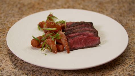 Red Miso Marinated Ribeye Steak with Glazed Carrots - Cooking BeautifulLee