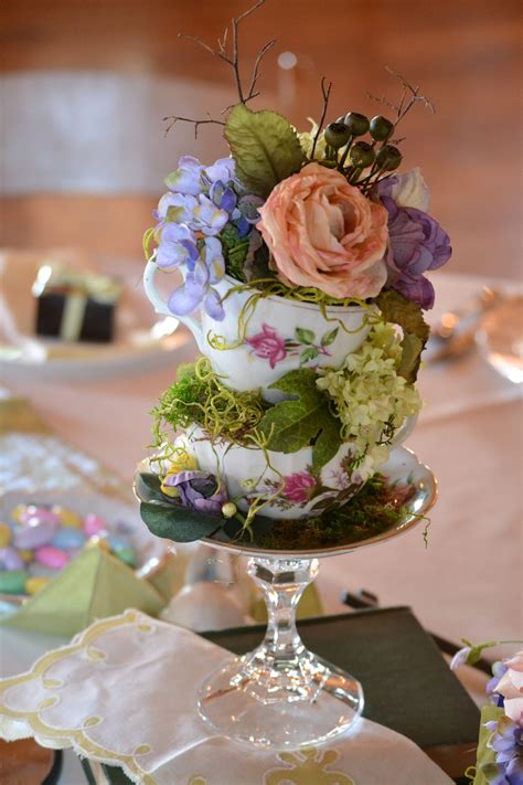 One of my center pieces made by my Mother! | Bridal tea, Tea party ...