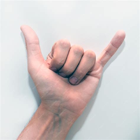 Premium Photo | Letter Y in American Sign Language ASL for deaf people