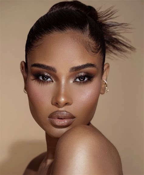 Makeup For Black Skin, Glam Makeup Look, Nude Makeup, Black Girl Makeup, Kiss Makeup, Gorgeous ...