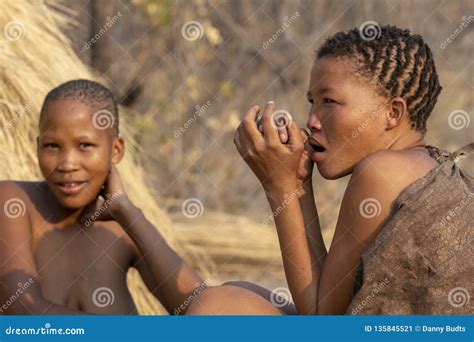 San - Bushmen - a Tribe we Visited in Namibia. Editorial Photo - Image ...