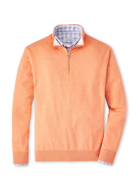 Men's Peter Millar Whitaker Quarter-Zip Sweater Clay Rose