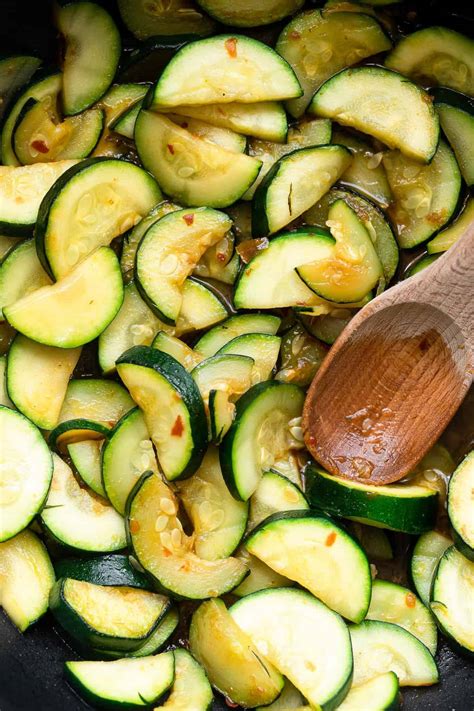 Chinese Spicy Zucchini Stir Fry | Food Faith Fitness