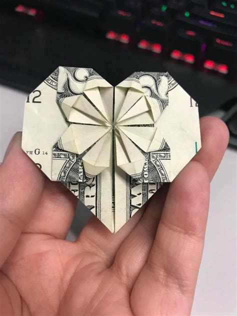 Make Dollar Bill Origami Heart