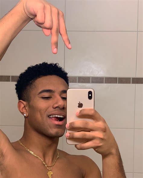 Young Black Man Selfie