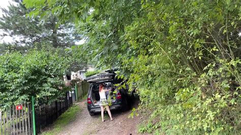 Suddenly bend over pussy, very hot girl in school skirt hurry before ...