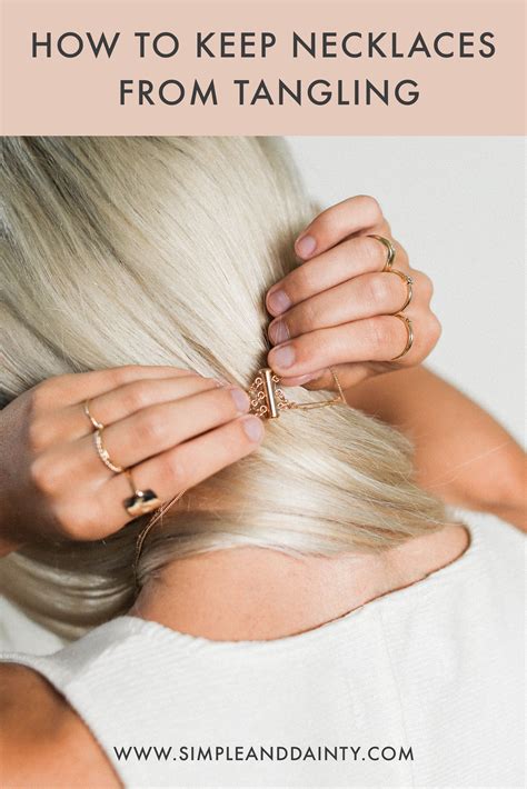 How to Keep Your Necklaces from Tangling | Simple & Dainty | Gold ...