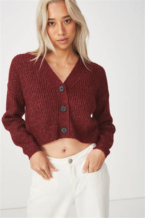 Womens Green Cropped Cardigan at Ben Vincent blog