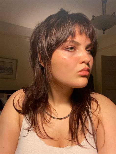 my weird mullet from 2021 | Hair cuts, Thin straight hair, Punk hair