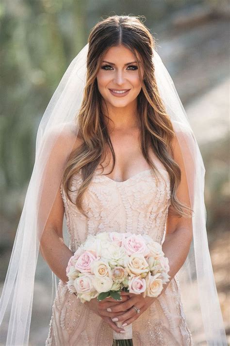 Down Bridal Hairstyles With Veil - Fade Haircut Styles