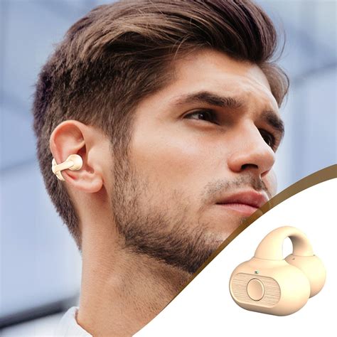 Open Ear Clip Headphones, Wireless Earbuds Bluetooth 5.3, Playback Stereo Noise Cancelling ...