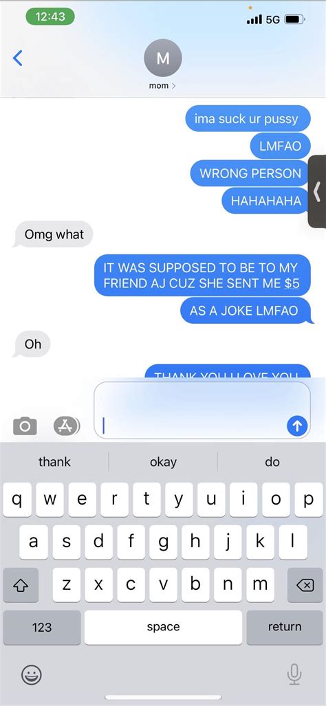 Accidentally sexted my mom. : r/texts