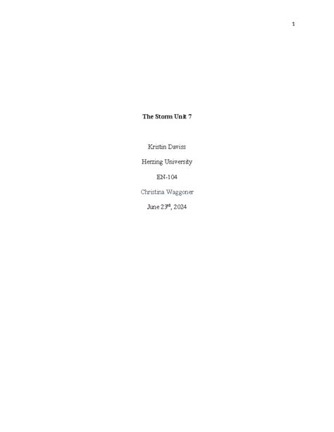 EN104 Kdavis Unit7 Assessment - The Storm Unit 7 Kristin Daviss Herzing ...