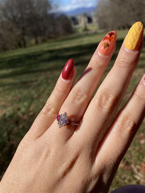 11/27/22 at Biltmore Estate in NC! We both designed the ring but I still can’t believe it’s real ...